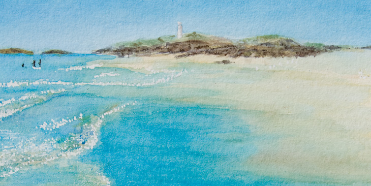 Painting of Godrevy