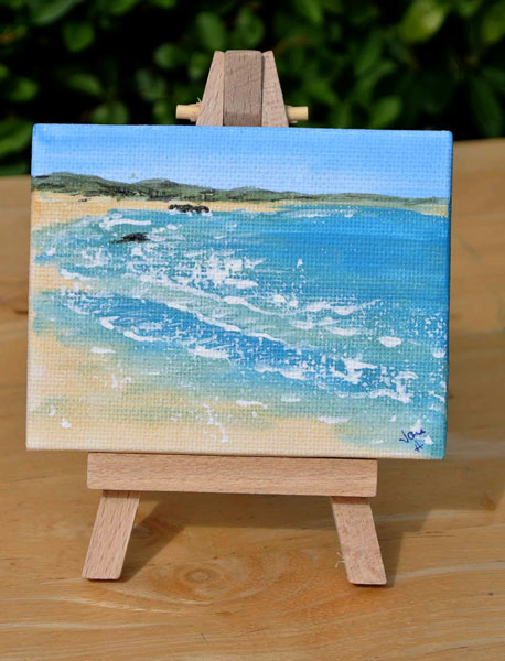 Nice surf at Gwithian and Godrevy little painting