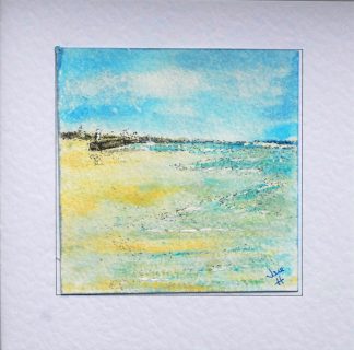 Low Tide at St Ives greeting card