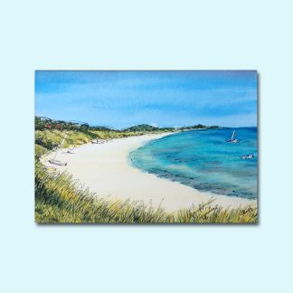 Par Beach, St Martins mounted