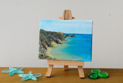 Painting: Pedn Vounder Beach and Logan Rock