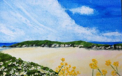 Watercolour painting: Porth Island