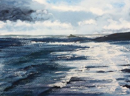 Painting: Rough Seas in Mounts Bay