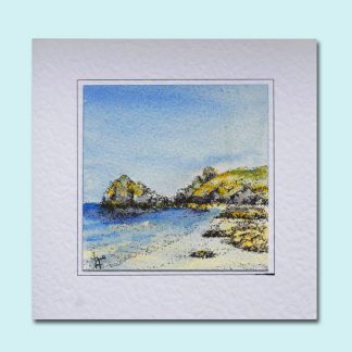 Greeting Card of Kynance Cove painting