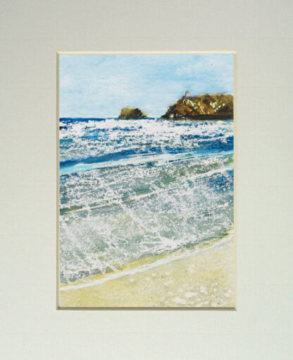 Painting: Portreath beach and harbour