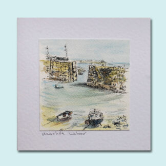 Illustration: Mousehole Harbour greeting card