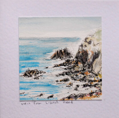 Illustration: The view from Lizard Head greeting card