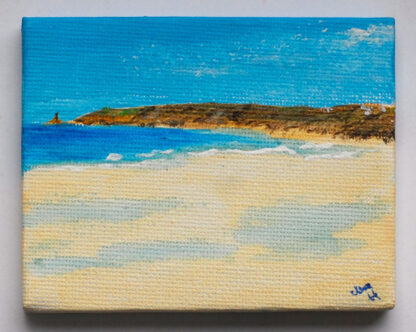 Small painting of Sennen Beach