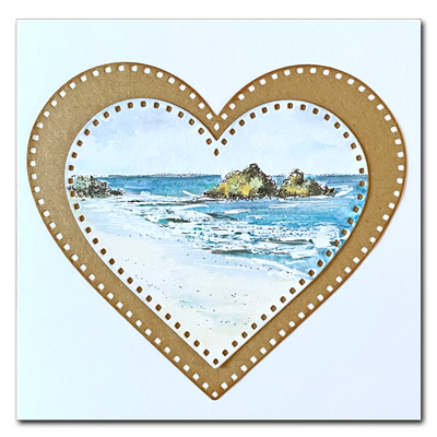 Holywell Bay Valentine Card